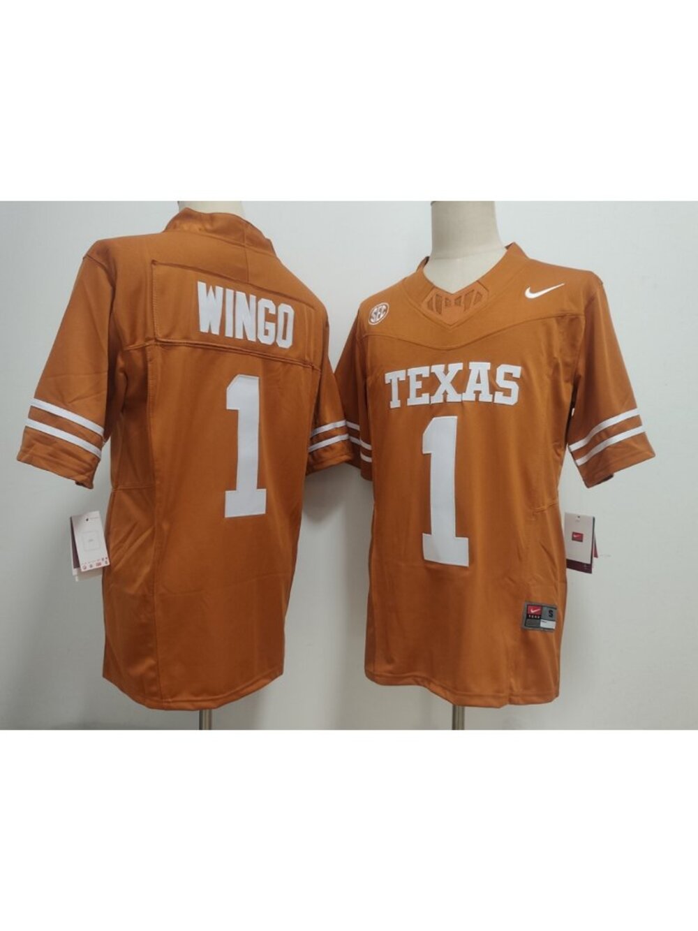 Ryan Wingo Orange Stitched Jersey Vapor